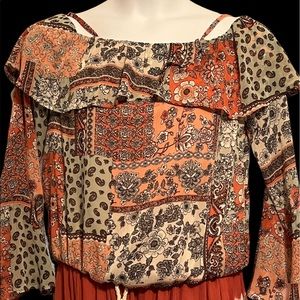 A. BYER lightweight polyester blouse. Women’s size L